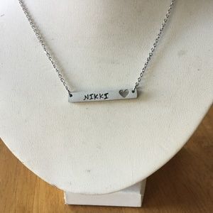 Name Pendant 18” chain with lobster claw